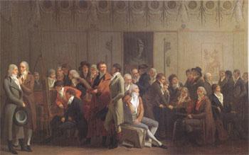 Louis Leopold  Boilly An Artists' Party in the Studio of Isabey (mk05) France oil painting art